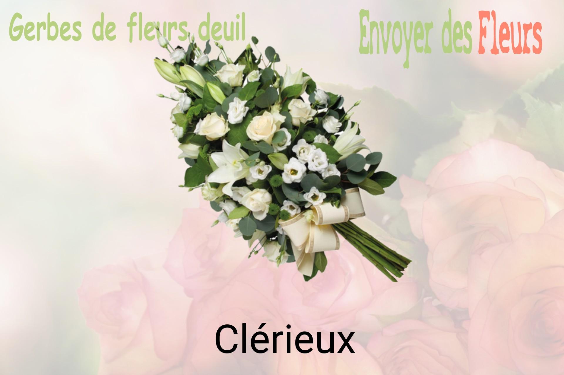 Gerbe de fleurs de deuil livrée à Clérieux